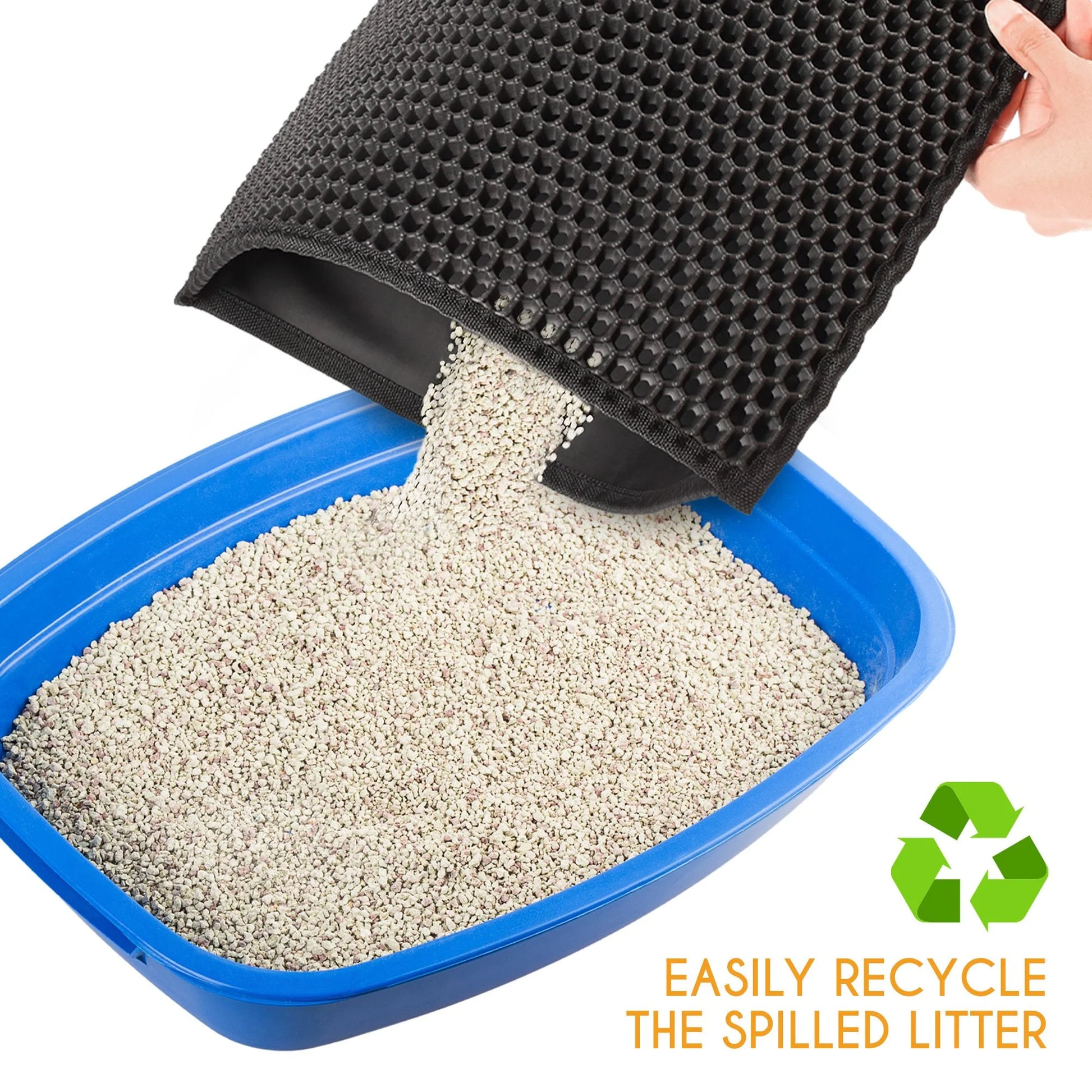 Waterproof Double - Layer Cat Litter Mat- 24x15 Inch Trapping Pad