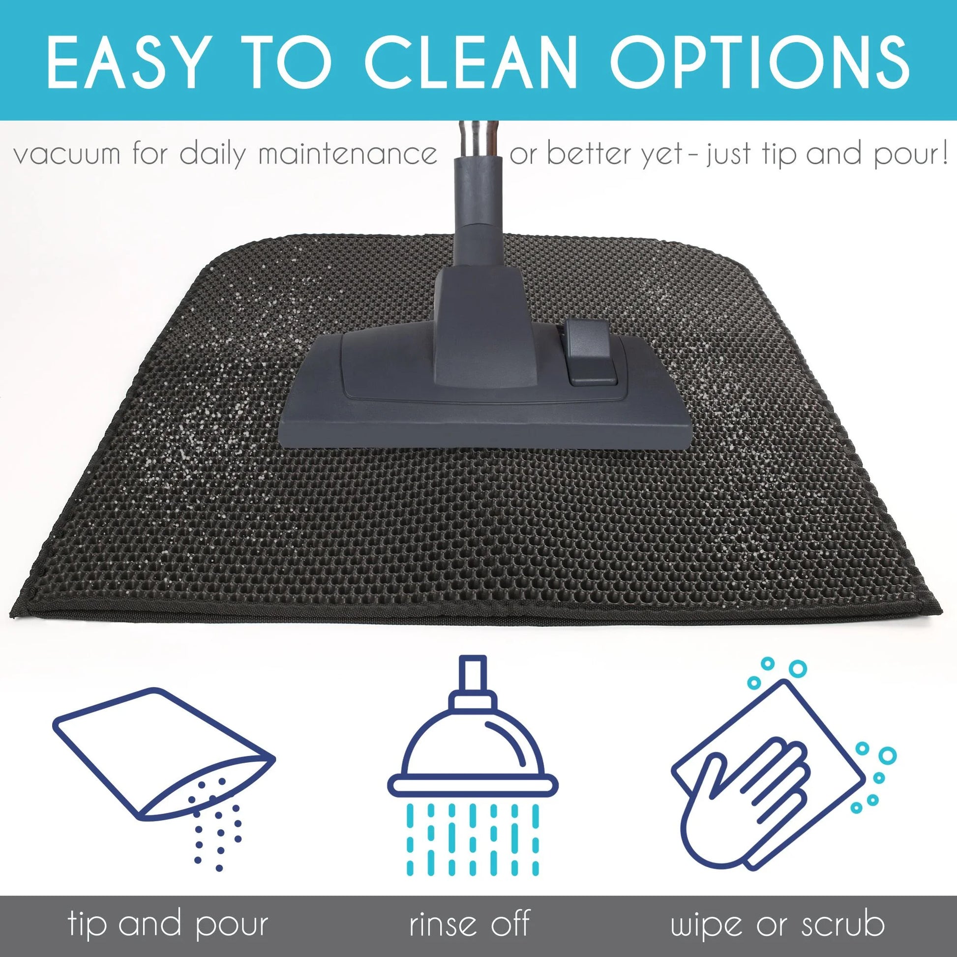 Waterproof Double - Layer Cat Litter Mat- 24x15 Inch Trapping Pad