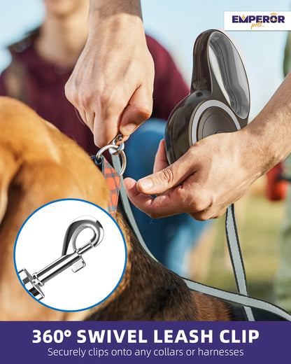 16-Foot Retractable Dog - Heavy- Duty Brake & Lock For Medium Dog 